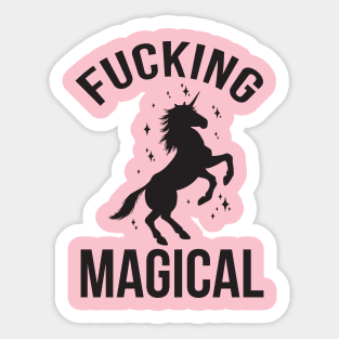 The magical unicorn Sticker